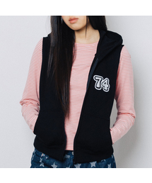 WEBHOUSE（ウェブハウス）の「74 フードベスト - ブラック（ベスト）」