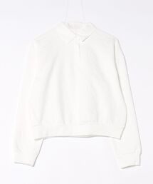 ふくれジャガードカットソー襟付きプルオーバー