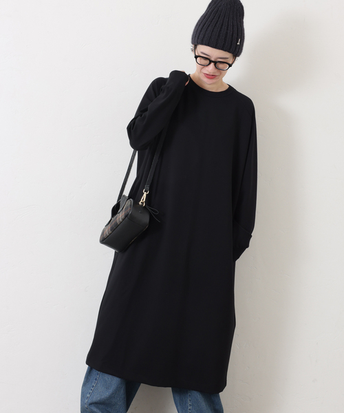 JOURNAL STANDARD LUXE(ジャーナルスタンダード ラックス)の「《追加》ポンチ クルーネックワンピース(ワンピース・レディース・ブラック・FREE)」の7枚目の写真