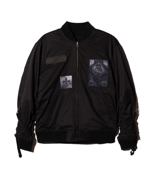 glamb（グラム）の「Blow Reversible Bomber Jacket / ブロウリバーシブルボンバージャケット（MA-1・メンズ・カモフラージュ/レオパード/ブラック・S/M/L）」の16枚目の写真