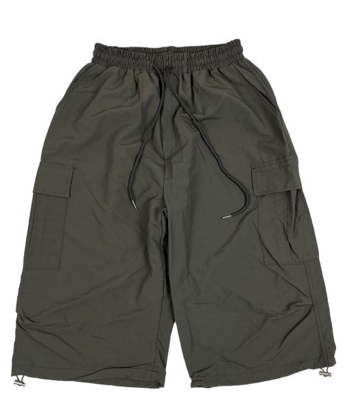 SK8ER ROCK(スケーターロック)の「Nylon Cargo Wide Long Half Pants dimgray(その他パンツ・レディース・その他・FREE)」の1枚目の写真