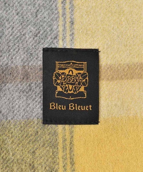 Bleu Bleuet(ブルーブルーエ)の「オリジナルネームウールチェックマフラー(マフラー・レディース・イエロー/グレー/ブルー/レッド・FREE)」の14枚目の写真