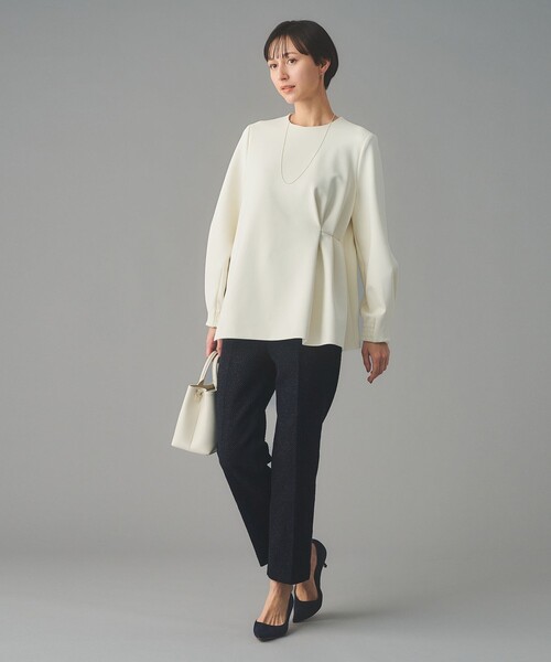 UNITED ARROWS(ユナイテッドアローズ)の「2トーン ツイードライク パンツ(スラックス・レディース・ブラック/ネイビー・40/38/36/34)」の22枚目の写真