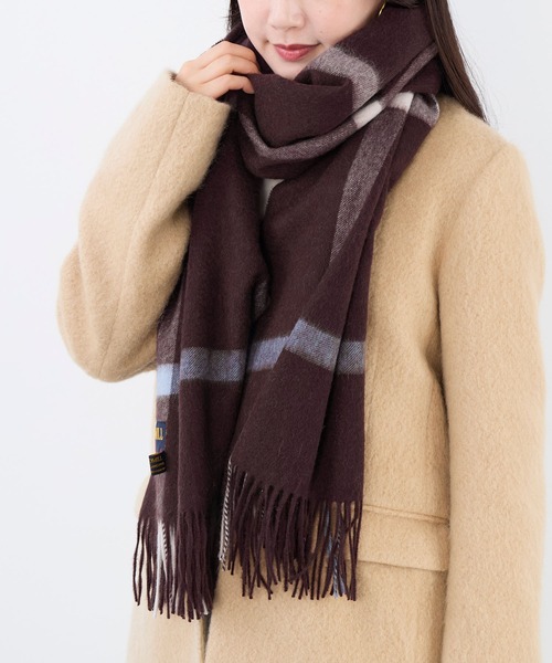 TWEED MILL（ツイードミル）の「【TWEED MILL】ラムウールチェック大判