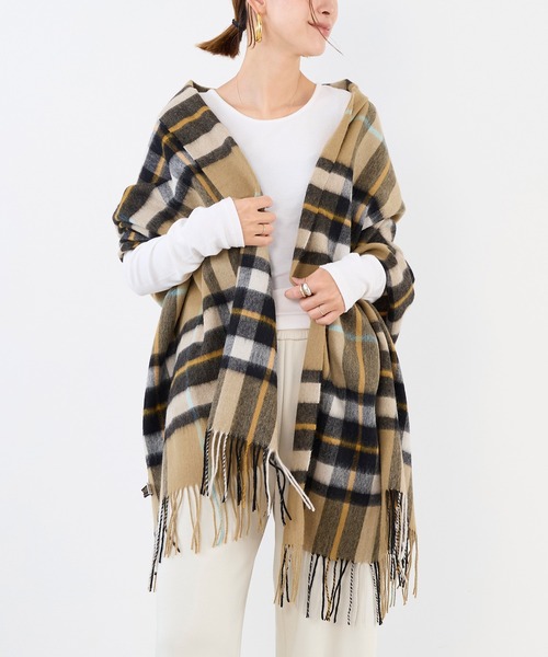 TWEED MILL（ツイードミル）の「【TWEED MILL】ラムウールチェック大判