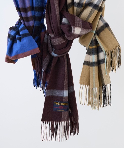 TWEED MILL（ツイードミル）の「【TWEED MILL】ラムウールチェック大判