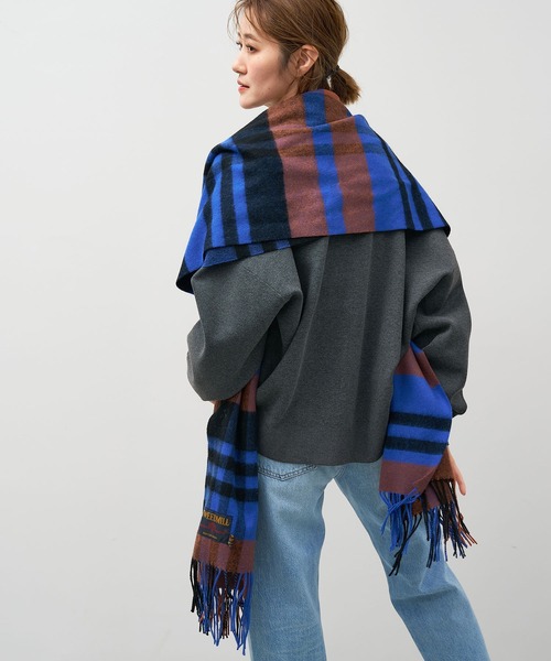 TWEED MILL（ツイードミル）の「【TWEED MILL】ラムウールチェック大判