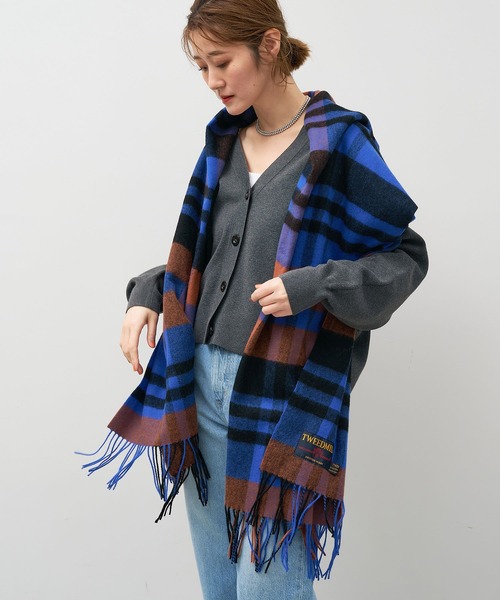 TWEED MILL（ツイードミル）の「【TWEED MILL】ラムウールチェック大判