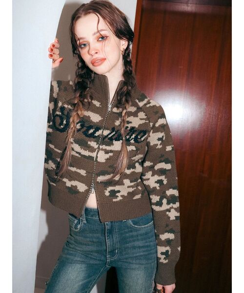 EVRIS（エヴリス）の「コンパクトジャガードニットトップス（ニット/セーター・レディース・ホワイト/ブラック/その他1・FREE）」の13枚目の写真