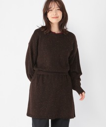 studio CLIP | 5ゲージカラーネップダブルフロントニットチュニック(チュニック)