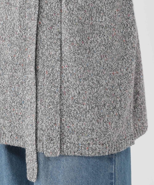 studio CLIP（スタディオクリップ）の「5ゲージカラーネップダブルフロントニットチュニック（チュニック・レディース・ブラウン/グレー・FREE）」の9枚目の写真