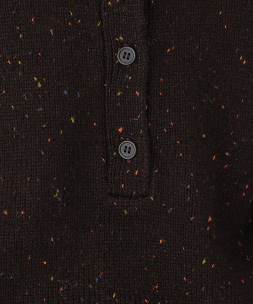 studio CLIP（スタディオクリップ）の「5ゲージカラーネップダブルフロントニットチュニック（チュニック・レディース・ブラウン/グレー・FREE）」の12枚目の写真