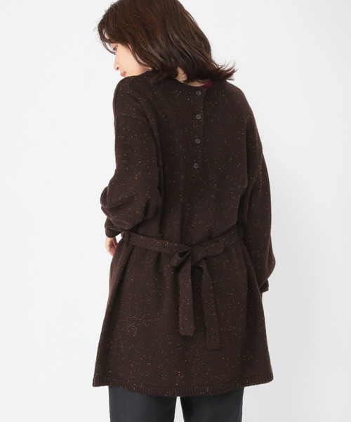 studio CLIP（スタディオクリップ）の「5ゲージカラーネップダブルフロントニットチュニック（チュニック・レディース・ブラウン/グレー・FREE）」の20枚目の写真