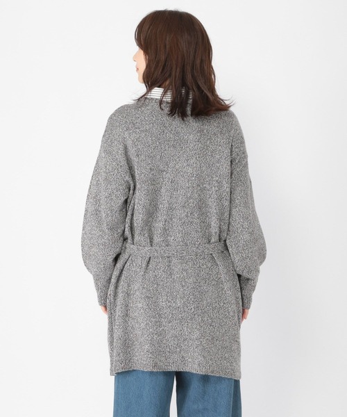 studio CLIP（スタディオクリップ）の「5ゲージカラーネップダブルフロントニットチュニック（チュニック・レディース・ブラウン/グレー・FREE）」の6枚目の写真