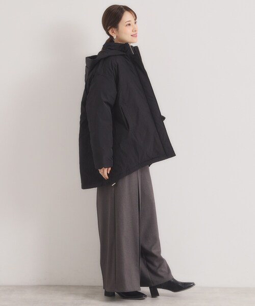 ITS'DEMO（イッツデモ）の「モンスターコート（その他アウター・レディース・ブラック/アイボリー・00）」の5枚目の写真