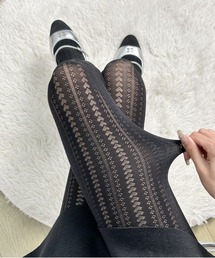 pyornim（ピョルニム）の「ハートケーブルニット柄タイツ（タイツ/ストッキング）」