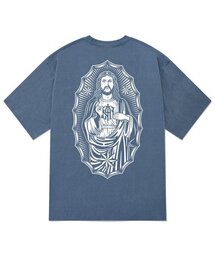 KTPN0192 エモン ピグメント 半袖Tシャツ - ブルー