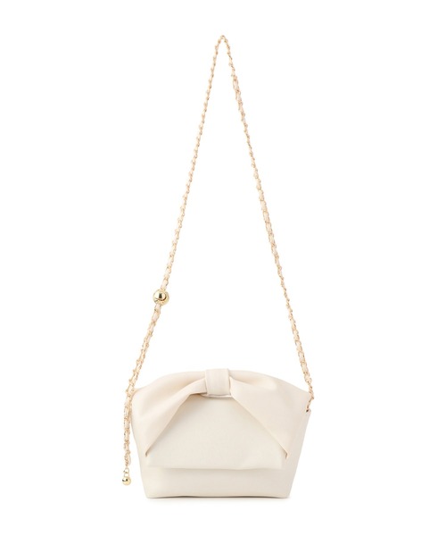 VIS(ビス)の「リボンハンドルチェーンショルダーバッグ/2WAY(ショルダーバッグ・レディース・キナリ/ブラック/シルバー・FREE)」の4枚目の写真