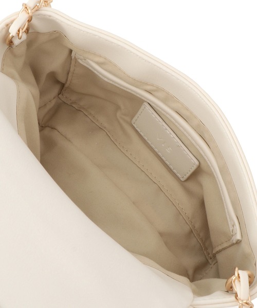 VIS(ビス)の「リボンハンドルチェーンショルダーバッグ/2WAY(ショルダーバッグ・レディース・キナリ/ブラック/シルバー・FREE)」の5枚目の写真