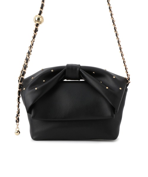 VIS(ビス)の「リボンハンドルチェーンショルダーバッグ/2WAY(ショルダーバッグ・レディース・キナリ/ブラック/シルバー・FREE)」の11枚目の写真