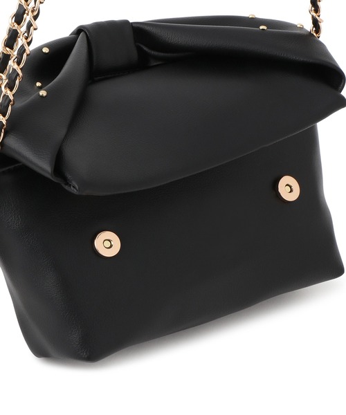 VIS(ビス)の「リボンハンドルチェーンショルダーバッグ/2WAY(ショルダーバッグ・レディース・キナリ/ブラック/シルバー・FREE)」の12枚目の写真