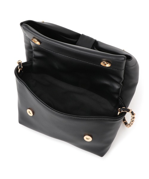 VIS(ビス)の「リボンハンドルチェーンショルダーバッグ/2WAY(ショルダーバッグ・レディース・キナリ/ブラック/シルバー・FREE)」の14枚目の写真