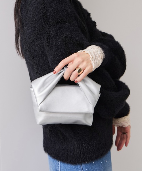 VIS(ビス)の「リボンハンドルチェーンショルダーバッグ/2WAY(ショルダーバッグ・レディース・キナリ/ブラック/シルバー・FREE)」の19枚目の写真