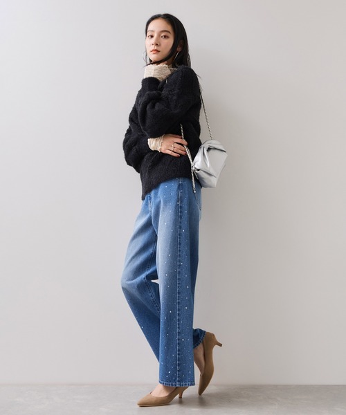 VIS(ビス)の「リボンハンドルチェーンショルダーバッグ/2WAY(ショルダーバッグ・レディース・キナリ/ブラック/シルバー・FREE)」の17枚目の写真