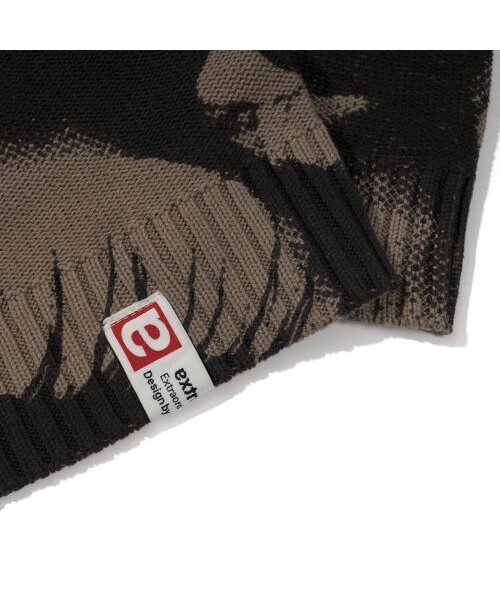 EXTRAORDINARY(エクストラオーディナリー)の「EYES PRINTING SWEATER BEIGE(ニット/セーター・メンズ・その他・LARGE/MEDIUM/X-LARGE)」の4枚目の写真