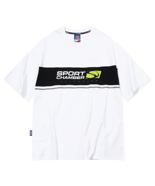 SPORT CHAMBER(スポーツチャンバー)の「SCブロックフラッシュTシャツ(ホワイト)(Tシャツ/カットソー・レディース・その他・3/1/2)」の1枚目の写真