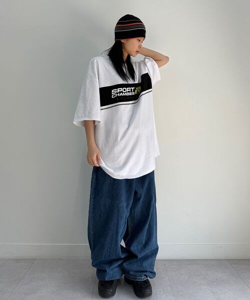 SPORT CHAMBER(スポーツチャンバー)の「SCブロックフラッシュTシャツ(ホワイト)(Tシャツ/カットソー・レディース・その他・3/1/2)」の2枚目の写真