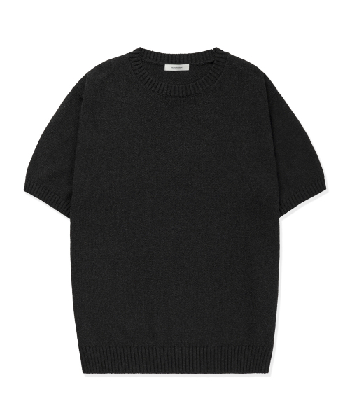 MANNERGRAM(マナーグラム)の「UPW ウォッシャブルコットンラウンド半袖ニット - 4カラー(Tシャツ/カットソー・メンズ・オフホワイト/ダークグレー/ライトベージュ/ブルー系・MEDIUM/LARGE/X-LARGE/XX-LARGE)」の7枚目の写真