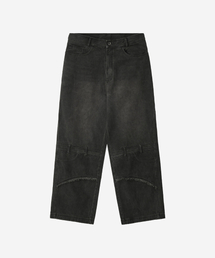 BLR（ビーエルアール）の「Oil Washed Double Waist Denim Pants（デニムパンツ）」