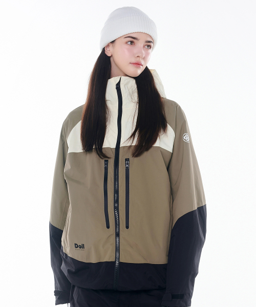 DOLL OUTERWEAR（ドラ アウターウェア）の「2425 ボニータ ボードウェア ジャケット カーキ 男女共用（ナイロンジャケット・レディース・その他・SMALL/LARGE/X-SMALL/MEDIUM/X-LARGE）」の10枚目の写真