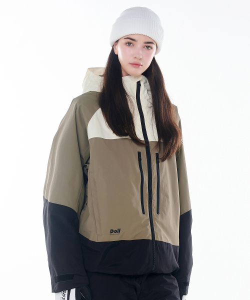 DOLL OUTERWEAR（ドラ アウターウェア）の「2425 ボニータ ボードウェア ジャケット カーキ 男女共用（ナイロンジャケット・レディース・その他・SMALL/LARGE/X-SMALL/MEDIUM/X-LARGE）」の11枚目の写真