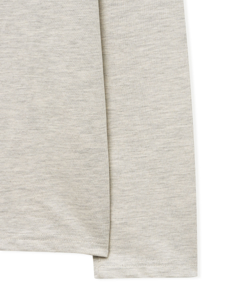 WEST GRAND BOULEVARD(ウエストグランドブルバード)の「セミオーバーシルケットコットンUネックロングスリーブオートミール(Tシャツ/カットソー・メンズ・その他・X-LARGE)」の5枚目の写真