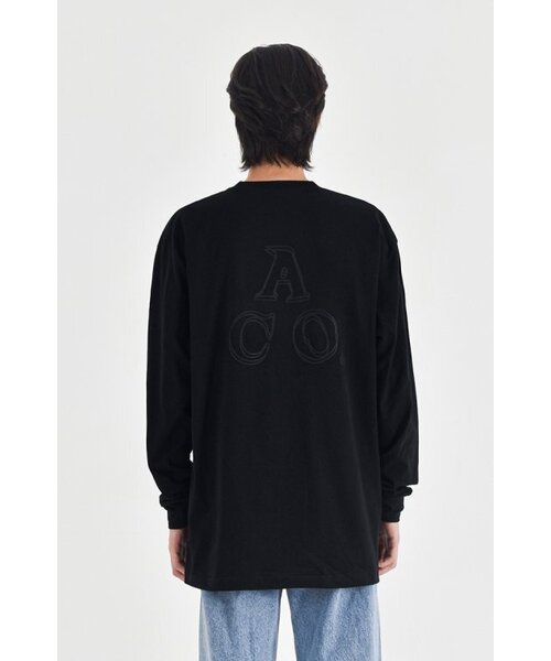 APOSTROPHE COMMA(アポストロフィコンマ)の「リフレクティブ ACO バックロゴ 長袖Tシャツ (ブラック)(Tシャツ/カットソー・メンズ・その他・LARGE/MEDIUM/SMALL/X-LARGE)」の1枚目の写真