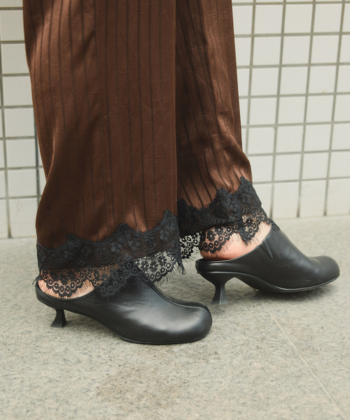 SLOBE IENA（スローブイエナ）の「SLOBE スクエアトゥミュール（その他シューズ・レディース・ブラック・23cm/23.5cm/24cm/24.5cm）」の6枚目の写真