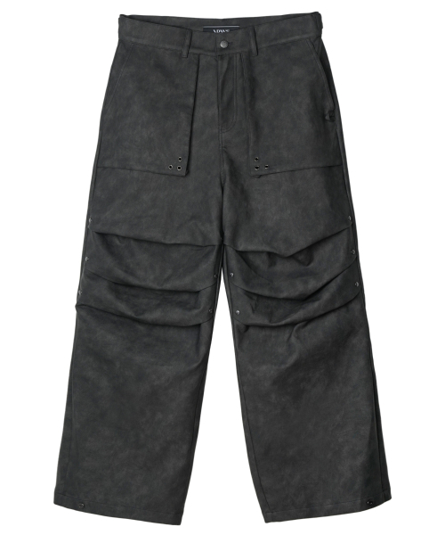 IDWS(アイドンワナセル)の「Hibiki Vegan Leather Pants Charcoal(その他パンツ・レディース・その他・1/0/2)」の2枚目の写真