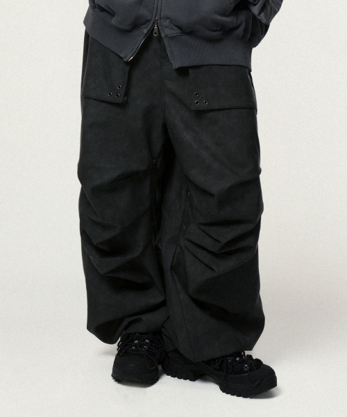 IDWS(アイドンワナセル)の「Hibiki Vegan Leather Pants Charcoal(その他パンツ・レディース・その他・1/0/2)」の15枚目の写真