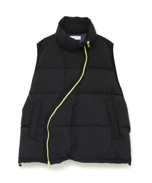 FACETASM（ファセッタズム）の「FACETASM/ファセッタズム/FLOWING DOWN VEST（ダウンベスト・メンズ・ミント/ブラック・3/4）」の12枚目の写真