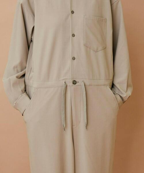 FRAPBOIS(フラボア)の「T/Rギャバ オールインワン(つなぎ/オールインワン・レディース・ブラック/ベージュ・1/2)」の6枚目の写真