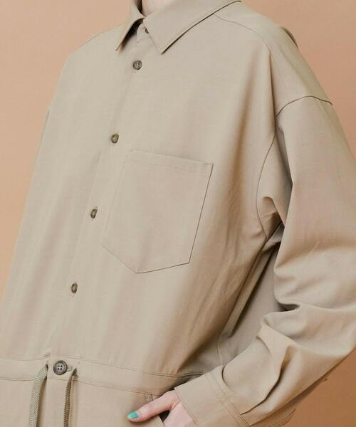 FRAPBOIS(フラボア)の「T/Rギャバ オールインワン(つなぎ/オールインワン・レディース・ブラック/ベージュ・1/2)」の8枚目の写真