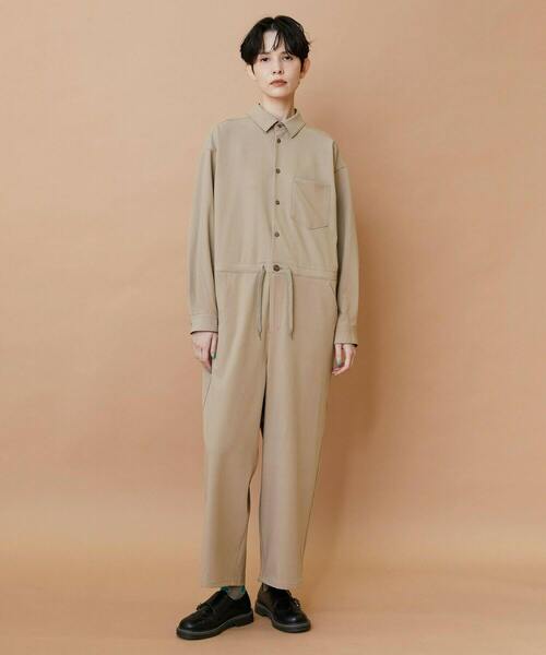 FRAPBOIS(フラボア)の「T/Rギャバ オールインワン(つなぎ/オールインワン・レディース・ブラック/ベージュ・1/2)」の14枚目の写真