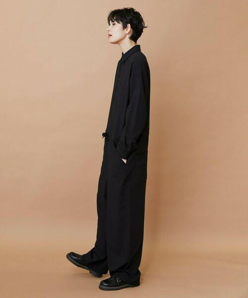 FRAPBOIS(フラボア)の「T/Rギャバ オールインワン(つなぎ/オールインワン・レディース・ブラック/ベージュ・1/2)」の20枚目の写真