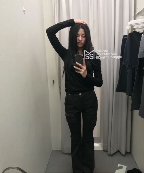 runningHIGH（ランニングハイ）の「レタリングスリムL/Sティー[ブラック]（Tシャツ/カットソー・レディース・その他・F）」の18枚目の写真