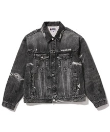 A BATHING APE（アベイシングエイプ）の「FAKE PRINT TRUCKER JACKET（ミリタリージャケット）」