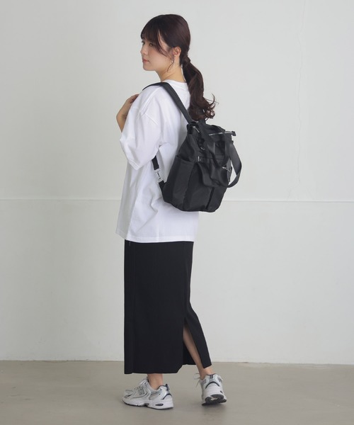 ALTROSE（アルトローズ）の「【A4対応】リュック トート 2WAY 多収納 アトス（バックパック/リュック・レディース・アイボリー/ブラック/グレー・FREE）」の13枚目の写真