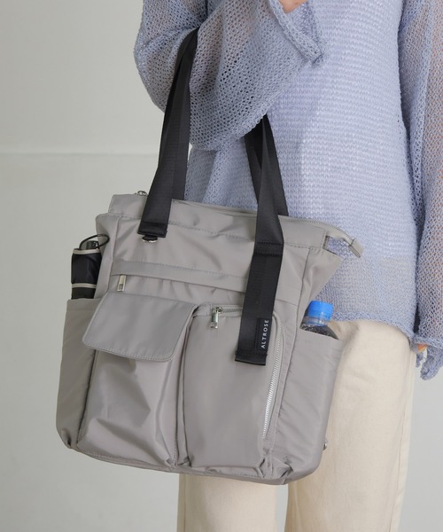 ALTROSE（アルトローズ）の「【A4対応】リュック トート 2WAY 多収納 アトス（バックパック/リュック・レディース・アイボリー/ブラック/グレー・FREE）」の14枚目の写真