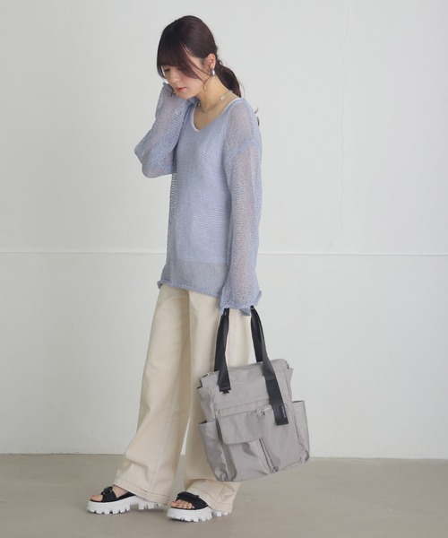 ALTROSE（アルトローズ）の「【A4対応】リュック トート 2WAY 多収納 アトス（バックパック/リュック・レディース・アイボリー/ブラック/グレー・FREE）」の16枚目の写真